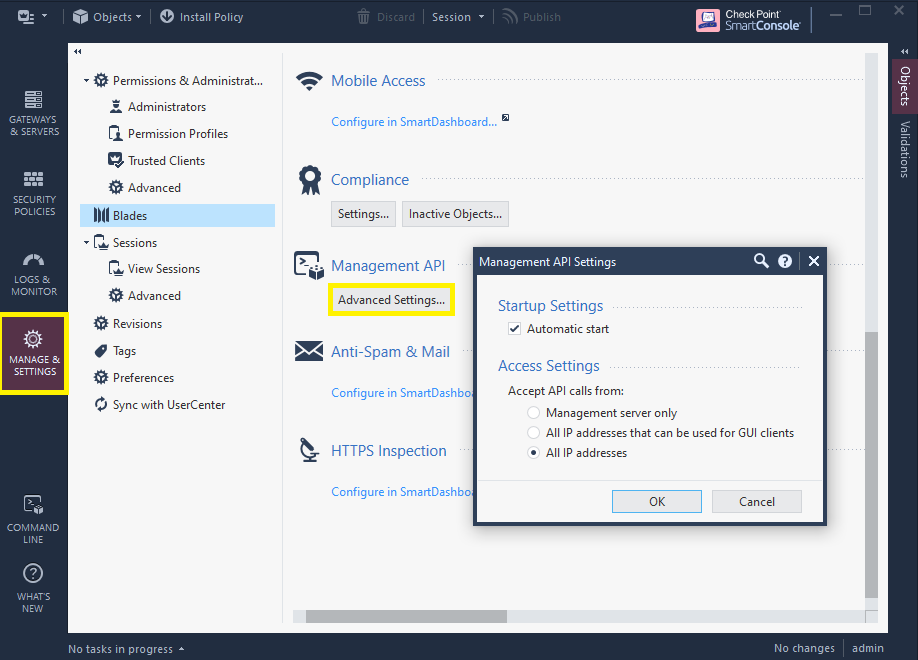 checkpoint api request