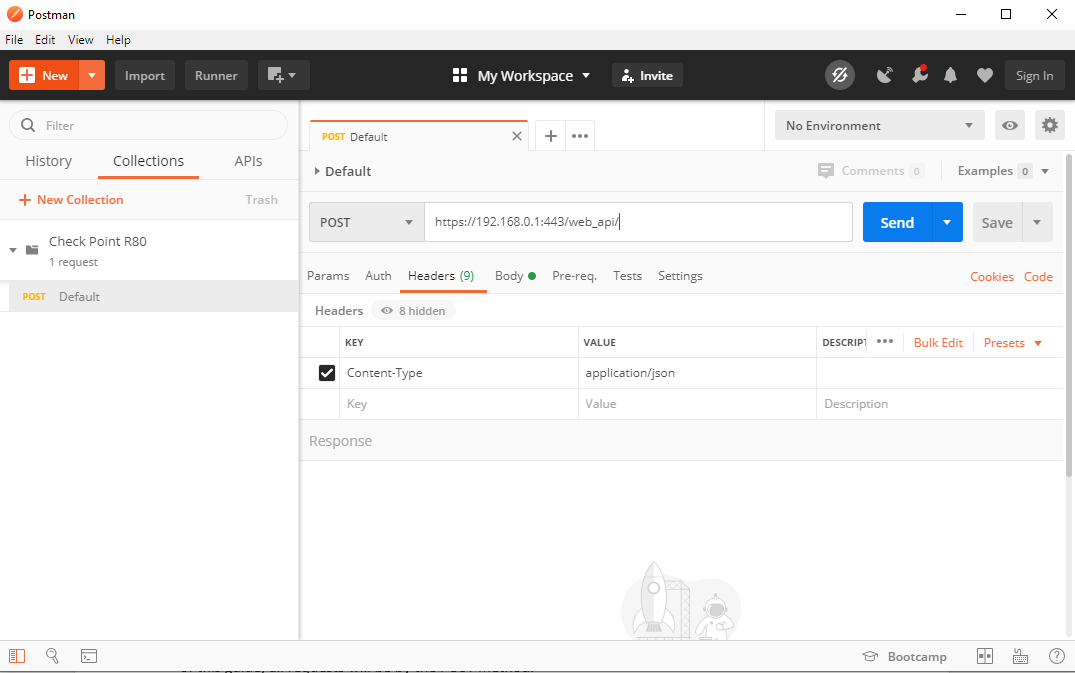 postman configuration api