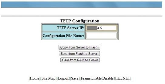 TFTP Server Configuration