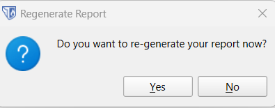 regenerate report prompt