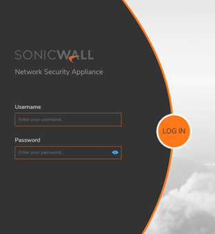 SonicWall login screen